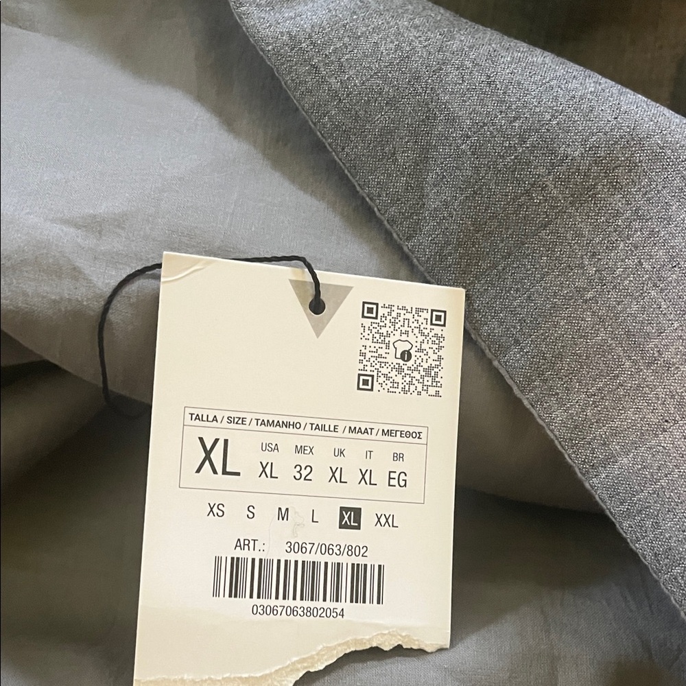 Zara Gray/Charcoal Women's Top